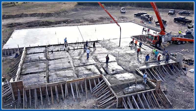 Foundation Poured at New San Antonio Office